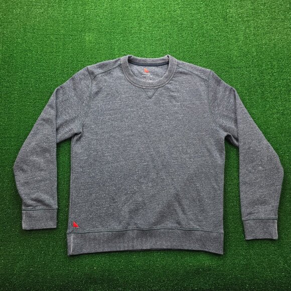 Untuckit Sweater Mens Large Blue Long Sleeve Crewneck Casual Pullover Preppy - Picture 1 of 11